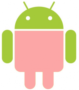 Pink Android, demonstrating marketing tactics